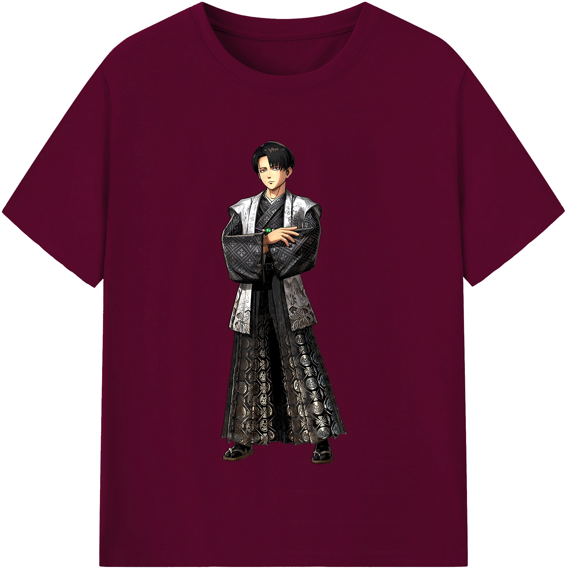 （画像用） 進撃の巨人 リヴァイ·アッカーマン Attack on Titan Levi Ackerman レディースカジュアルプリントTシャツ（綿100％）